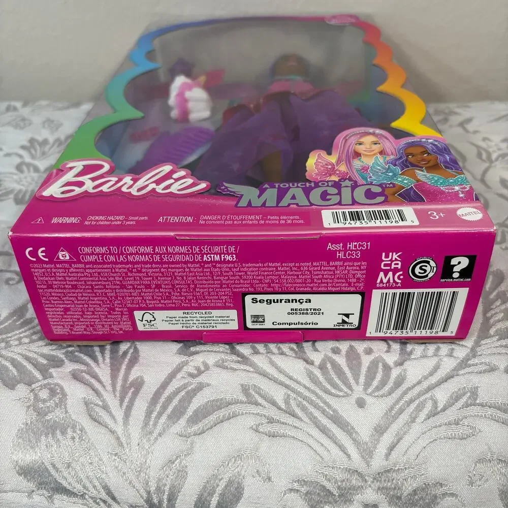 NEW BARBIE TOUCH OF MAJIC Brooklyn Doll & 2 Fairytale Pets Keepsake Collectible - Picture 3 of 6